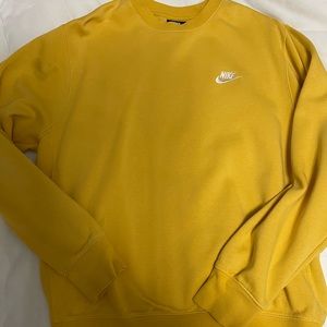 Yellow Nike crewneck